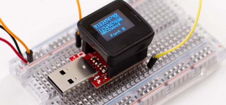 MicroView – Arduino Modul mit 64×48 OLED